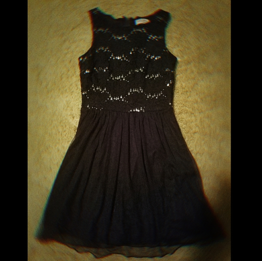 Navy dress with sparkles